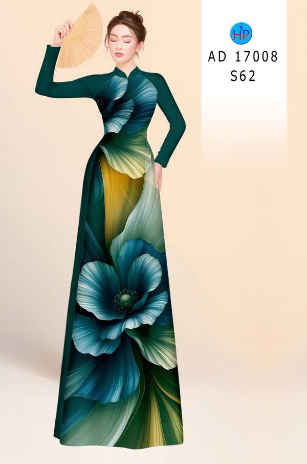 Vải Áo Dài Hoa In 3D AD 17008 3 1786347933 188 vai ao dai hoa in 3d ad 17008