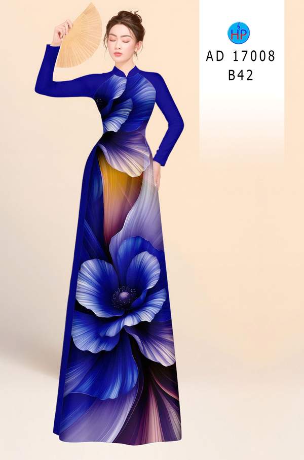 Vải Áo Dài Hoa In 3D AD 17008 5 1786347933 289 vai ao dai hoa in 3d ad 17008