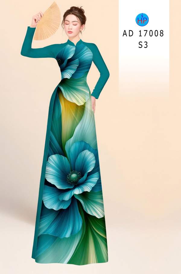Vải Áo Dài Hoa In 3D AD 17008 8 1786347934 423 vai ao dai hoa in 3d ad 17008