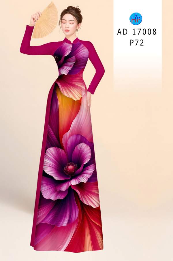 Vải Áo Dài Hoa In 3D AD 17008 9 1786347934 612 vai ao dai hoa in 3d ad 17008