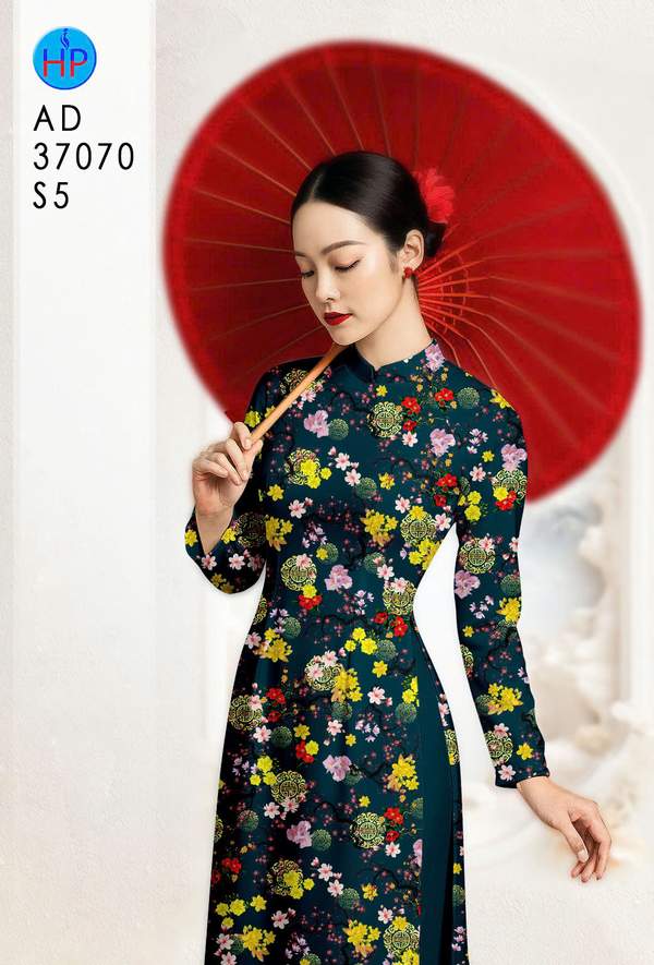 Vải Áo Dài Hoa Mai Đều AD 37070 3 1786348384 372 vai ao dai hoa mai deu ad 37070