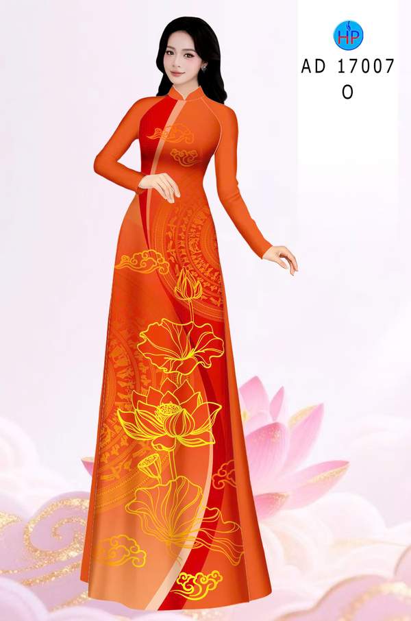 Vải Áo Dài Hoa Sen AD 17007 4 1786411939 428 vai ao dai hoa sen ad 17007