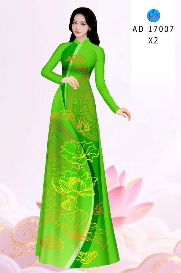 Vải Áo Dài Hoa Sen AD 17007 9 1786411940 250 vai ao dai hoa sen ad 17007