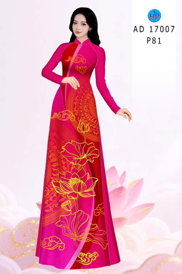 Vải Áo Dài Hoa Sen AD 17007 6 1786411940 288 vai ao dai hoa sen ad 17007