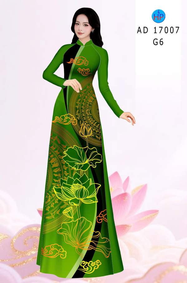 Vải Áo Dài Hoa Sen AD 17007 8 1786411940 678 vai ao dai hoa sen ad 17007