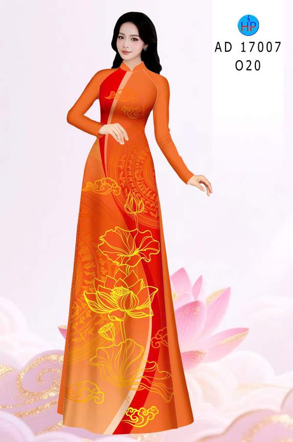 Vải Áo Dài Hoa Sen AD 17007 5 1786411940 679 vai ao dai hoa sen ad 17007