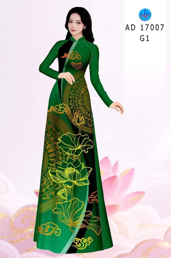 Vải Áo Dài Hoa Sen AD 17007 7 1786411940 730 vai ao dai hoa sen ad 17007
