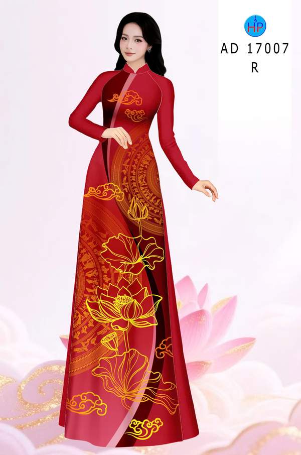 Vải Áo Dài Hoa Sen AD 17007 13 1786411941 529 vai ao dai hoa sen ad 17007
