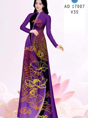 Vải Áo Dài Hoa Sen AD 17007 29 1786411941 5 vai ao dai hoa sen ad 17007