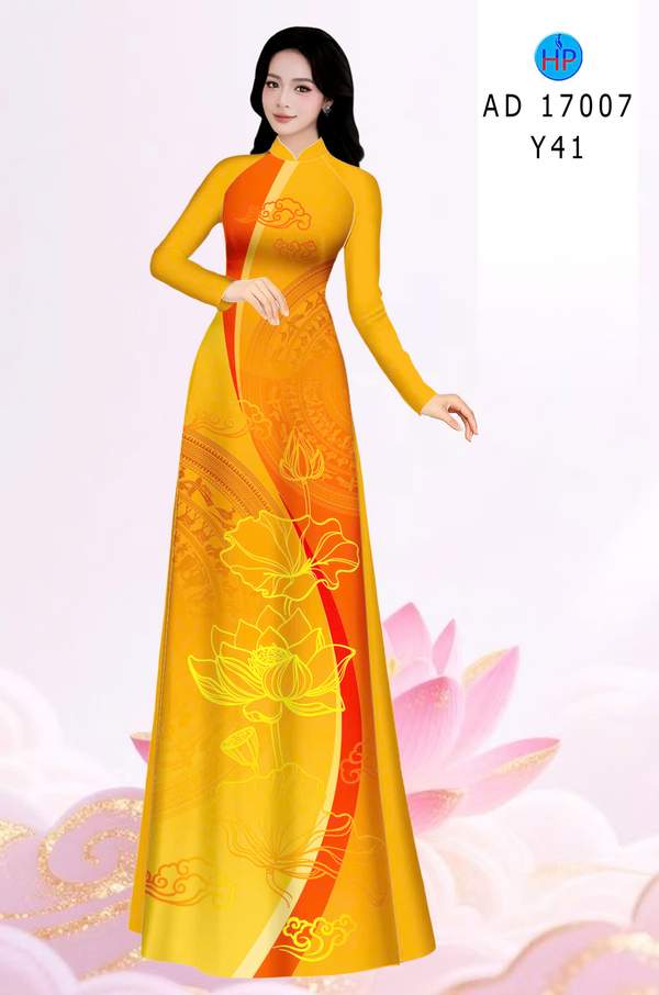 Vải Áo Dài Hoa Sen AD 17007 17 1786411942 886 vai ao dai hoa sen ad 17007