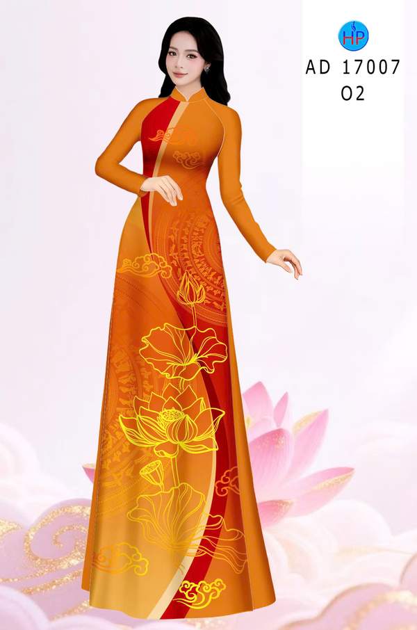 Vải Áo Dài Hoa Sen AD 17007 15 1786411942 958 vai ao dai hoa sen ad 17007