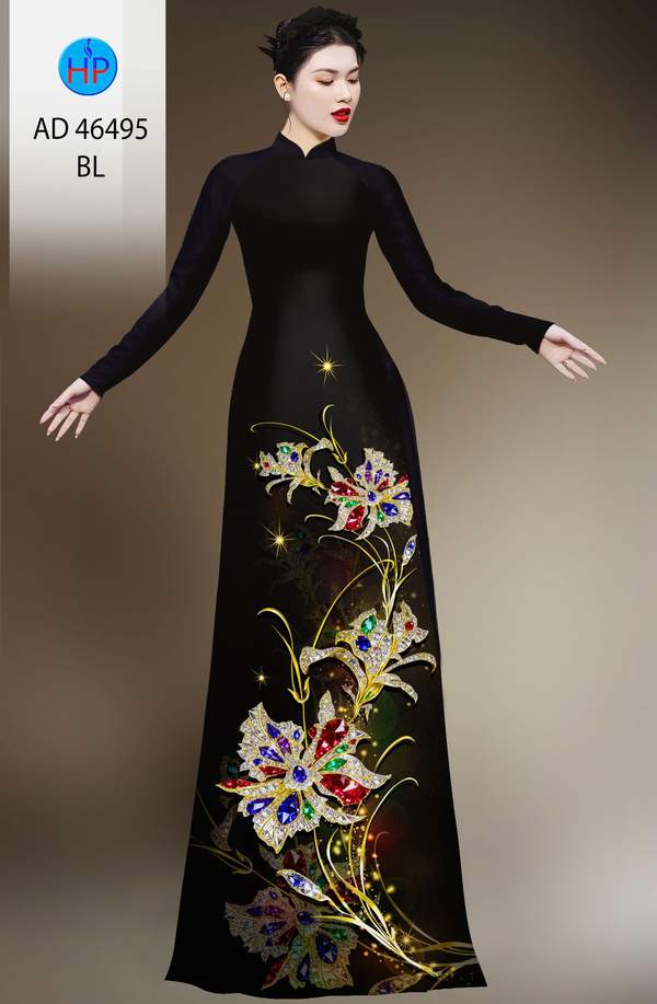 Vải Áo Dài Hoa In 3D AD 46495 4 1786675532 660 vai ao dai hoa in 3d ad 46495