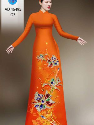 Vải Áo Dài Hoa In 3D AD 46495 26 1786675533 147 vai ao dai hoa in 3d ad 46495