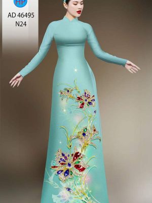 Vải Áo Dài Hoa In 3D AD 46495 24 1786675533 315 vai ao dai hoa in 3d ad 46495
