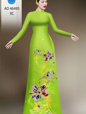 Vải Áo Dài Hoa In 3D AD 46495 25 1786675533 373 vai ao dai hoa in 3d ad 46495