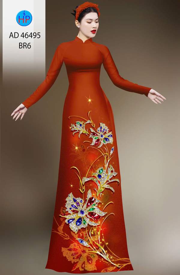 Vải Áo Dài Hoa In 3D AD 46495 6 1786675533 715 vai ao dai hoa in 3d ad 46495