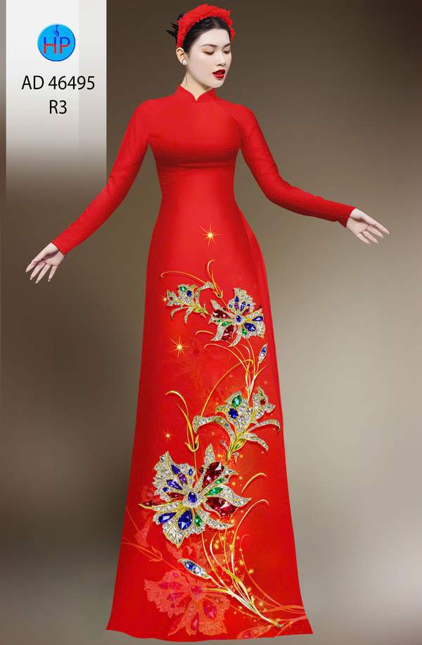 Vải Áo Dài Hoa In 3D AD 46495 11 1786675534 184 vai ao dai hoa in 3d ad 46495