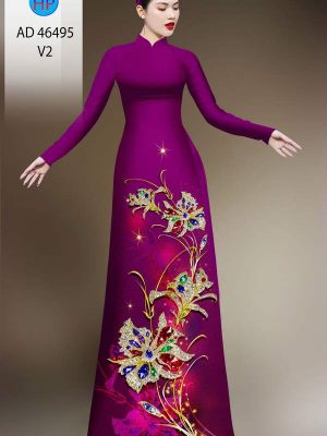 Vải Áo Dài Hoa In 3D AD 46495 29 1786675534 309 vai ao dai hoa in 3d ad 46495