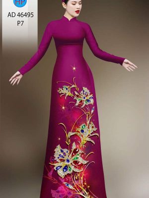 Vải Áo Dài Hoa In 3D AD 46495 30 1786675534 661 vai ao dai hoa in 3d ad 46495