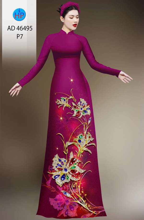 Vải Áo Dài Hoa In 3D AD 46495 13 1786675534 661 vai ao dai hoa in 3d ad 46495