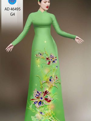 Vải Áo Dài Hoa In 3D AD 46495 34 1786675535 618 vai ao dai hoa in 3d ad 46495