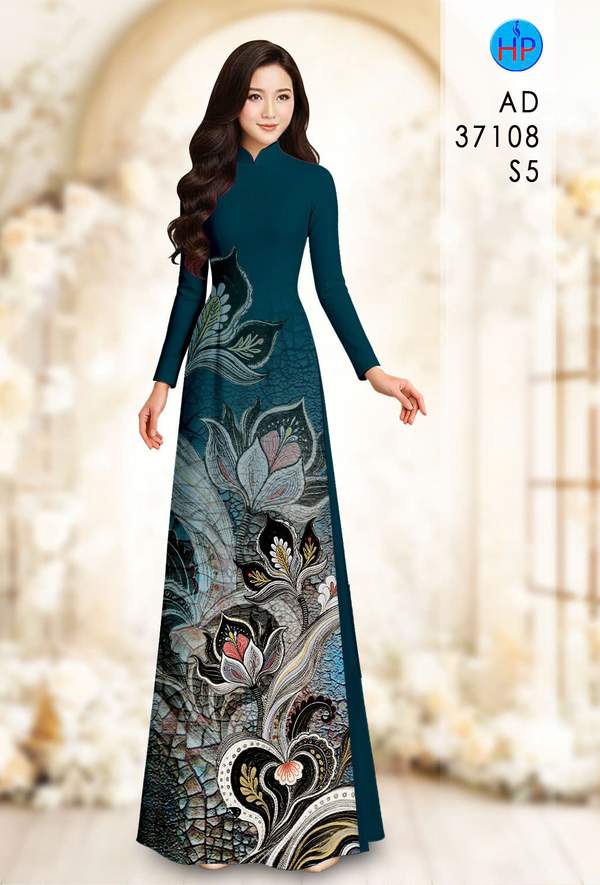 Vải Áo Dài Hoa Sen AD 37108 5 1786675969 45 vai ao dai hoa sen ad 37108