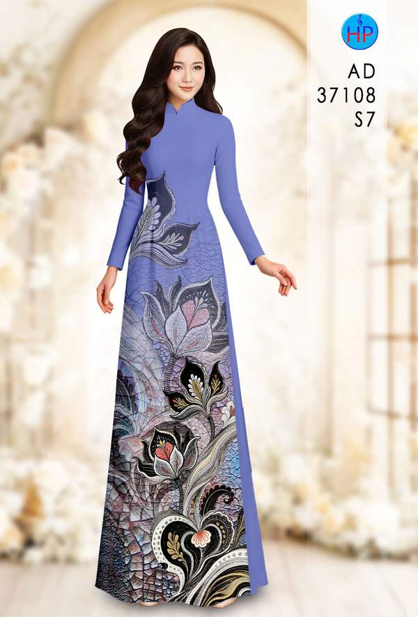 Vải Áo Dài Hoa Sen AD 37108 12 1786675971 857 vai ao dai hoa sen ad 37108