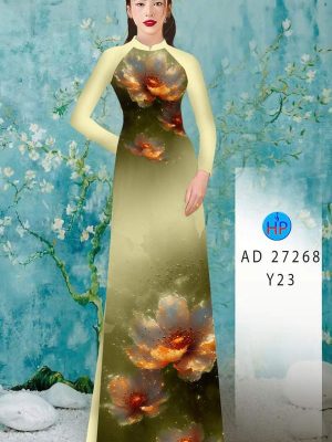 Vải Áo Dài Hoa In 3D AD 27268 22 1786676834 167 vai ao dai hoa in 3d ad 27268