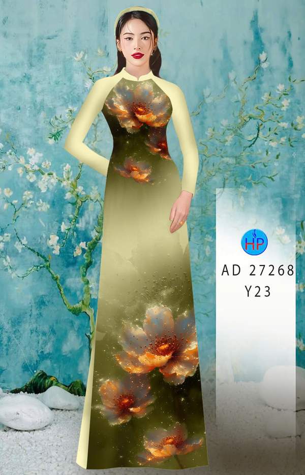 Vải Áo Dài Hoa In 3D AD 27268 5 1786676834 167 vai ao dai hoa in 3d ad 27268
