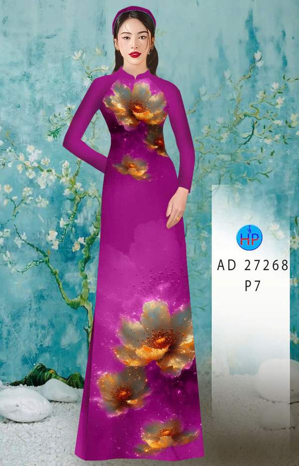 Vải Áo Dài Hoa In 3D AD 27268 2 1786676834 724 vai ao dai hoa in 3d ad 27268