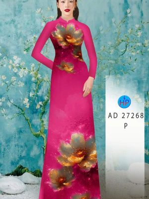 Vải Áo Dài Hoa In 3D AD 27268 23 1786676835 247 vai ao dai hoa in 3d ad 27268