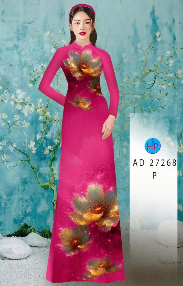 Vải Áo Dài Hoa In 3D AD 27268 6 1786676835 247 vai ao dai hoa in 3d ad 27268