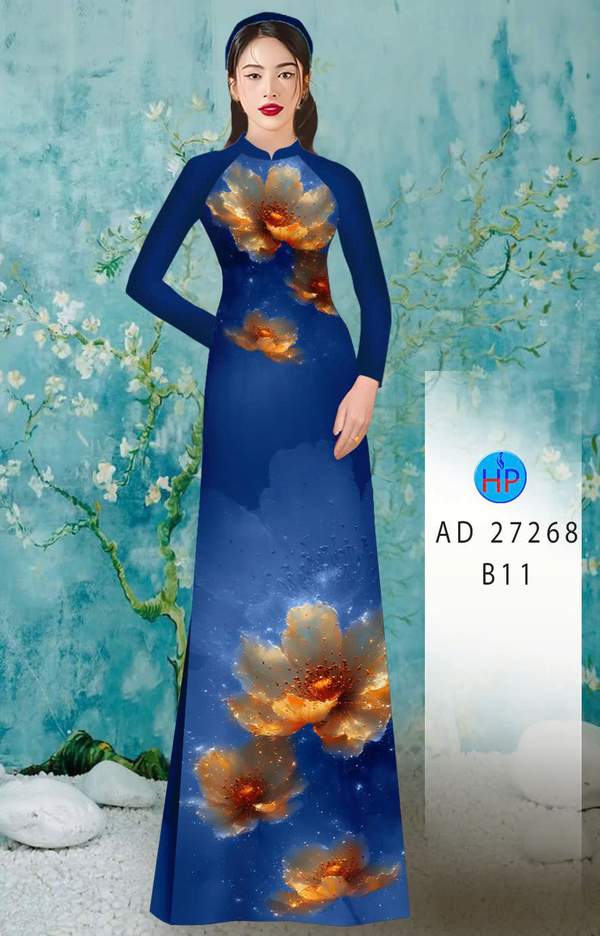 Vải Áo Dài Hoa In 3D AD 27268 9 1786676835 562 vai ao dai hoa in 3d ad 27268