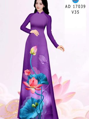Vải Áo Dài Hoa Sen AD 17039 19 1786778940 881 vai ao dai hoa sen ad 17039