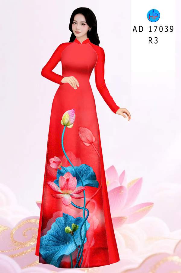Vải Áo Dài Hoa Sen AD 17039 8 1786778941 75 vai ao dai hoa sen ad 17039
