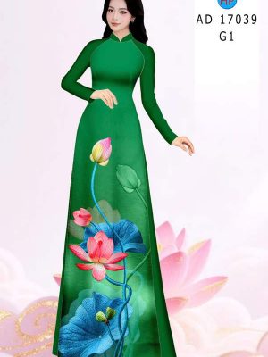 Vải Áo Dài Hoa Sen AD 17039 28 1786778943 92 vai ao dai hoa sen ad 17039