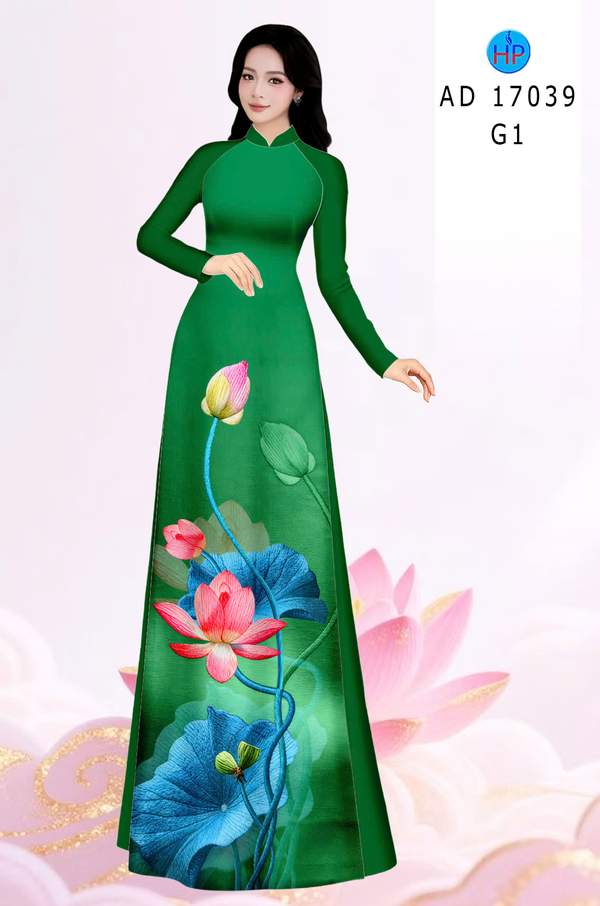 Vải Áo Dài Hoa Sen AD 17039 11 1786778943 92 vai ao dai hoa sen ad 17039