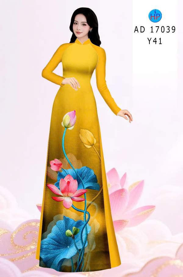 Vải Áo Dài Hoa Sen AD 17039 18 1786778944 314 vai ao dai hoa sen ad 17039
