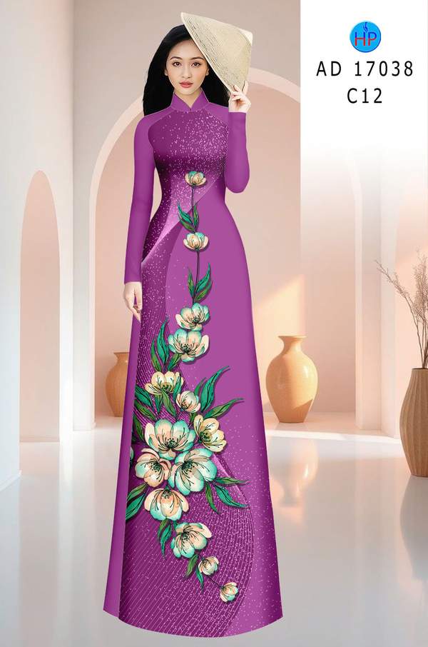 Vải Áo Dài Hoa In 3D AD 17038 9 1786779703 425 vai ao dai hoa in 3d ad 17038