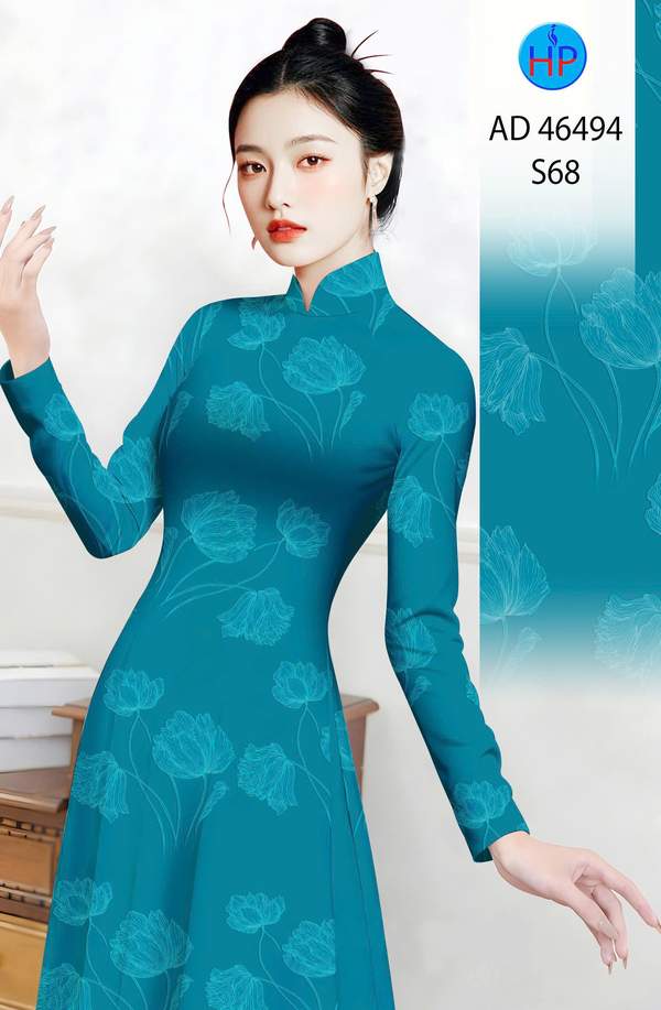 Vải Áo Dài Hoa In 3D AD 46494 3 1786861959 58 vai ao dai hoa in 3d ad 46494