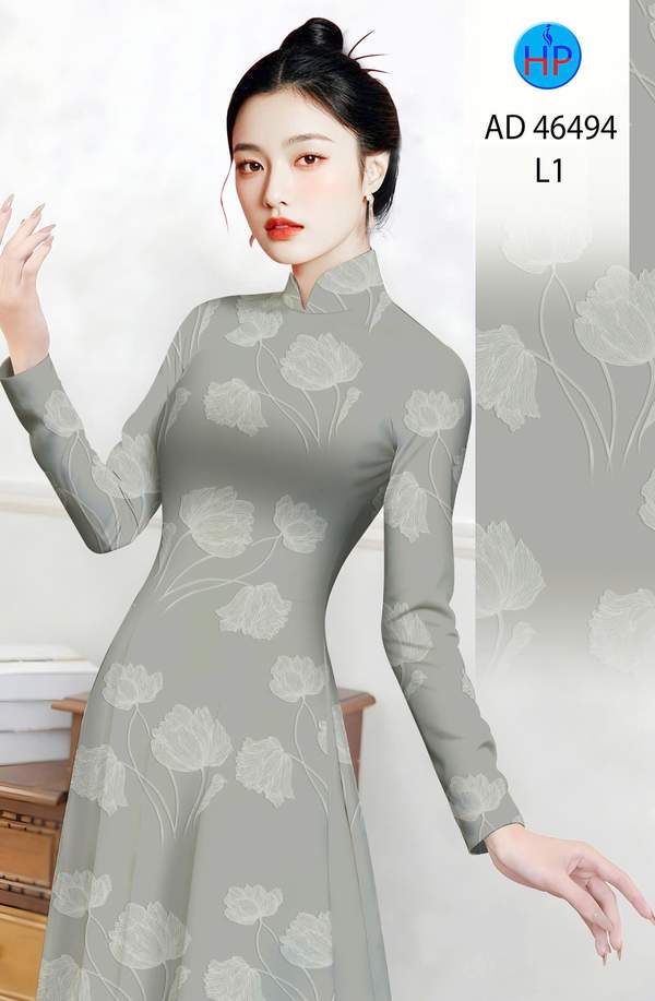 Vải Áo Dài Hoa In 3D AD 46494 8 1786861960 148 vai ao dai hoa in 3d ad 46494