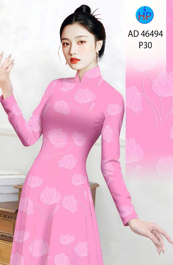 Vải Áo Dài Hoa In 3D AD 46494 5 1786861960 629 vai ao dai hoa in 3d ad 46494