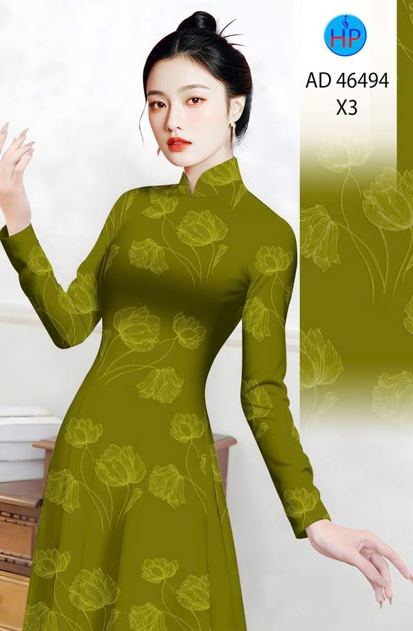 Vải Áo Dài Hoa In 3D AD 46494 9 1786861961 295 vai ao dai hoa in 3d ad 46494