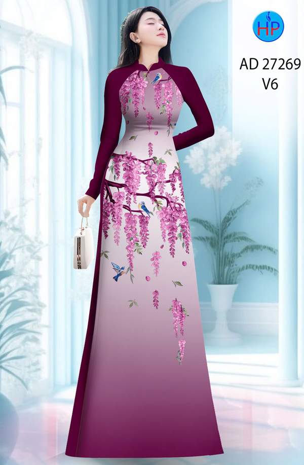 Vải Áo Dài Hoa In 3D AD 27269 1 1786933364 237 vai ao dai hoa in 3d ad 27269