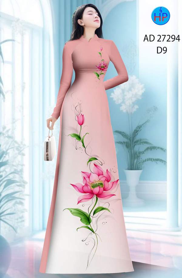 Vải Áo Dài Hoa Sen AD 27294 3 1787628942 716 vai ao dai hoa sen ad 27294