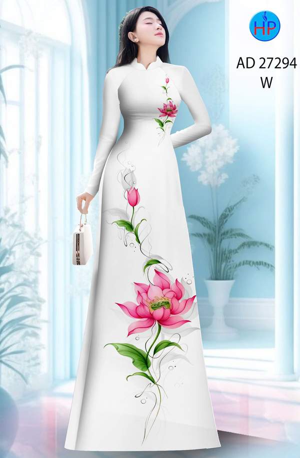 Vải Áo Dài Hoa Sen AD 27294 8 1787628943 236 vai ao dai hoa sen ad 27294