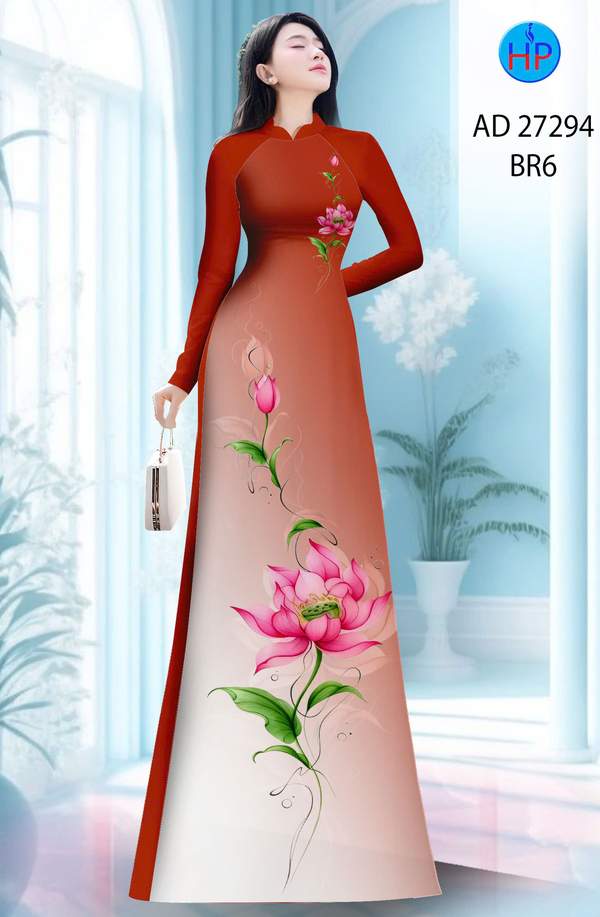 Vải Áo Dài Hoa Sen AD 27294 9 1787628943 880 vai ao dai hoa sen ad 27294