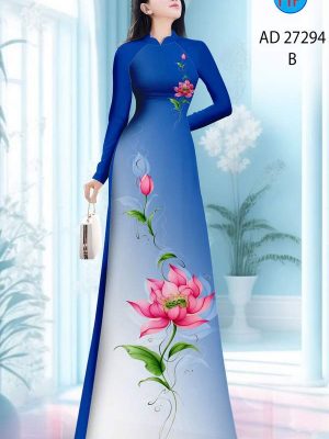 Vải Áo Dài Hoa Sen AD 27294 26 1787628943 966 vai ao dai hoa sen ad 27294
