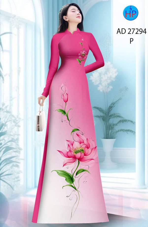 Vải Áo Dài Hoa Sen AD 27294 12 1787628944 343 vai ao dai hoa sen ad 27294