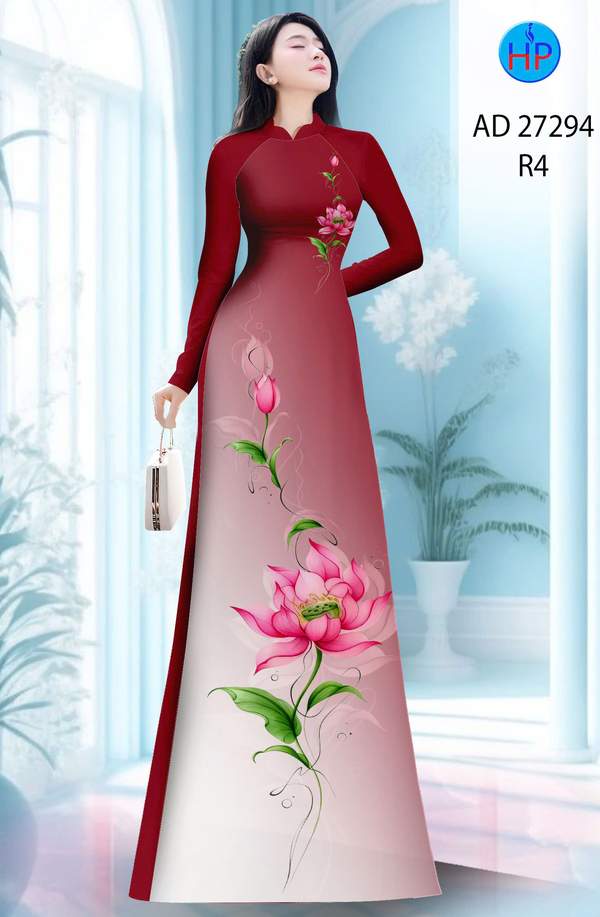 Vải Áo Dài Hoa Sen AD 27294 13 1787628944 373 vai ao dai hoa sen ad 27294